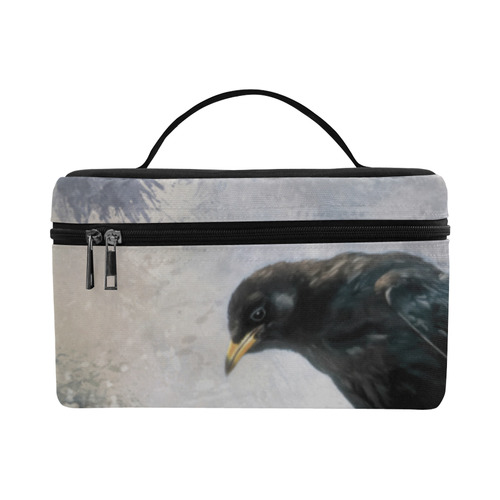 A beautiful painted black crow Cosmetic Bag/Large (Model 1658)