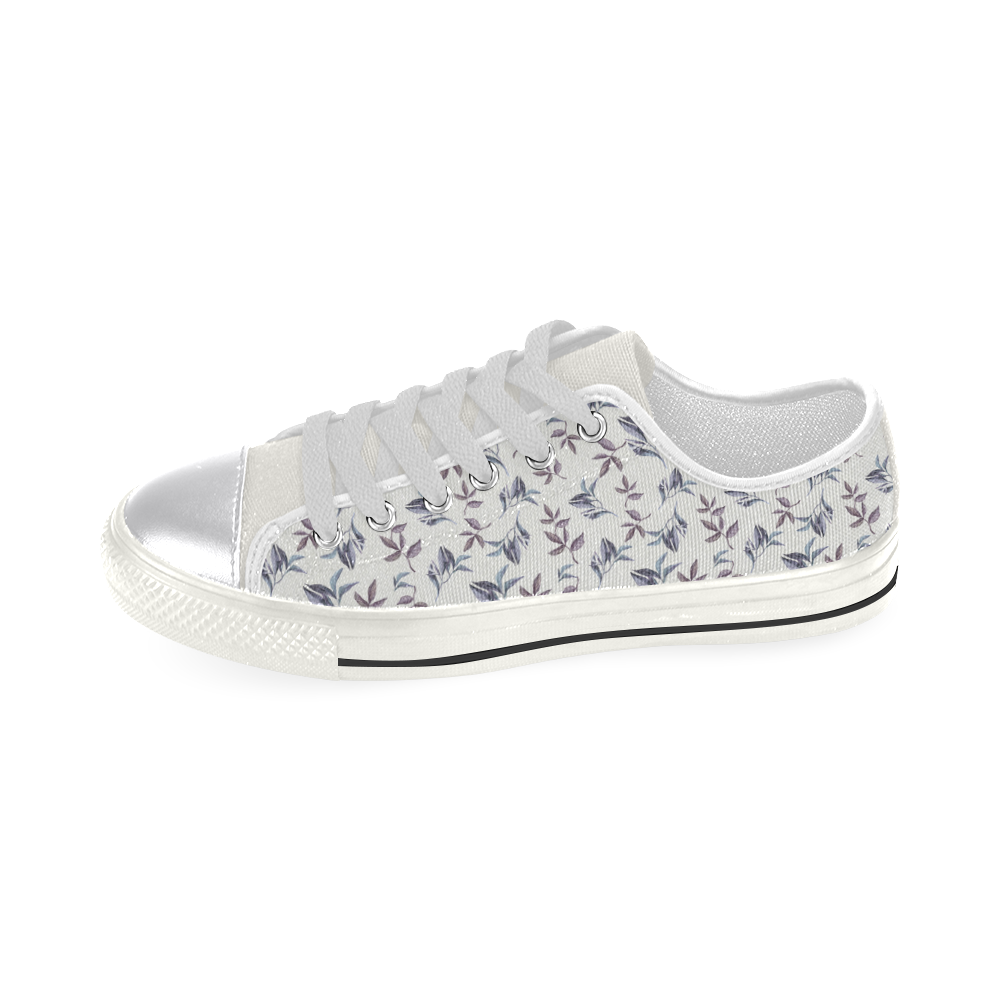 Wildflowers III Canvas Women's Shoes/Large Size (Model 018)