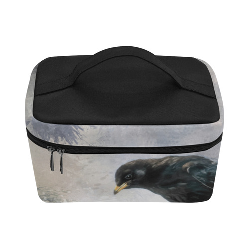 A beautiful painted black crow Cosmetic Bag/Large (Model 1658)