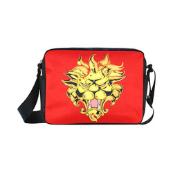 Golden Lion Red Classic Cross-body Nylon Bags (Model 1632)