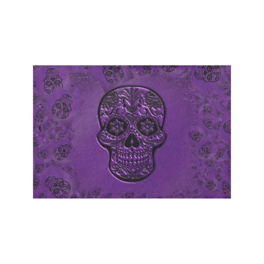 Skull20170228_by_JAMColors Placemat 12’’ x 18’’ (Set of 4)