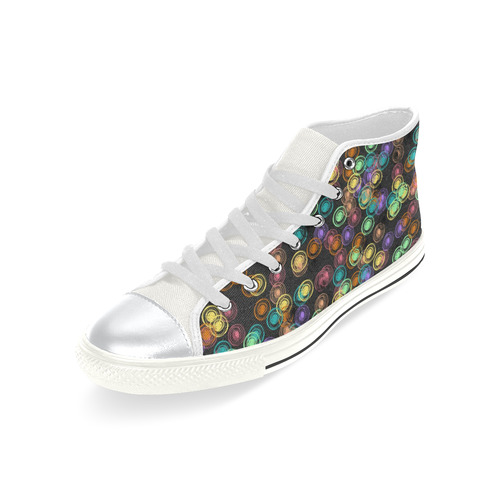 Bubbly A by FeelGood High Top Canvas Shoes for Kid (Model 017)