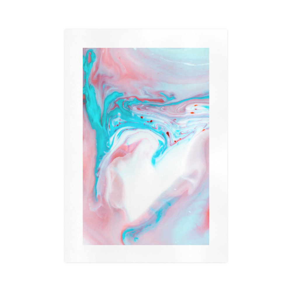 marble painted illustrations Art Print 16‘’x23‘’