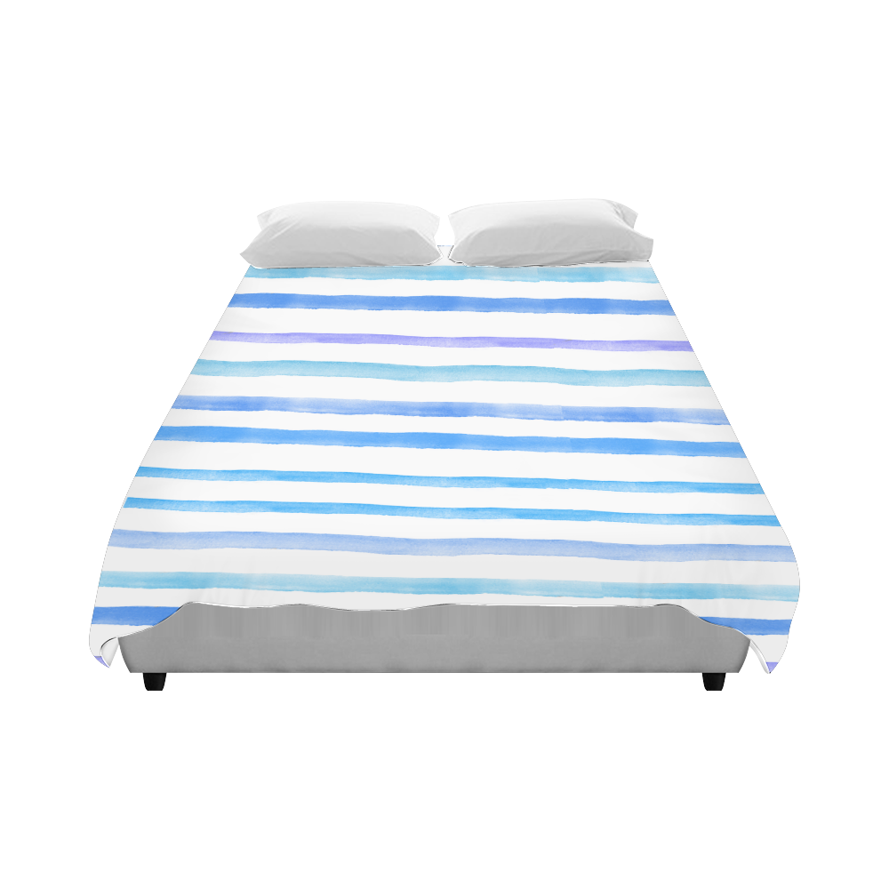 stripes nautical Duvet Cover 86"x70" ( All-over-print)