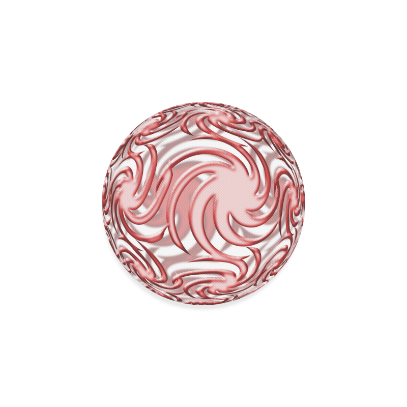 3-D Red Ball Round Coaster