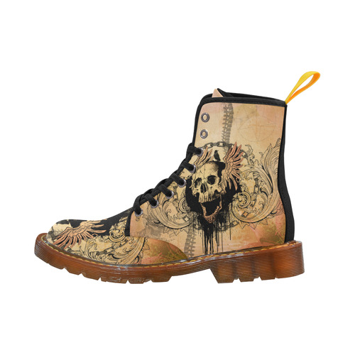 Amazing skull with wings Martin Boots For Women Model 1203H
