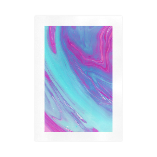 marble painted illustrations Art Print 16‘’x23‘’