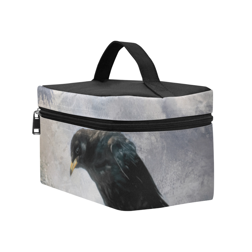 A beautiful painted black crow Lunch Bag/Large (Model 1658)