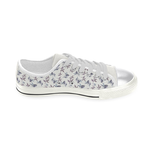 Wildflowers III Canvas Women's Shoes/Large Size (Model 018)
