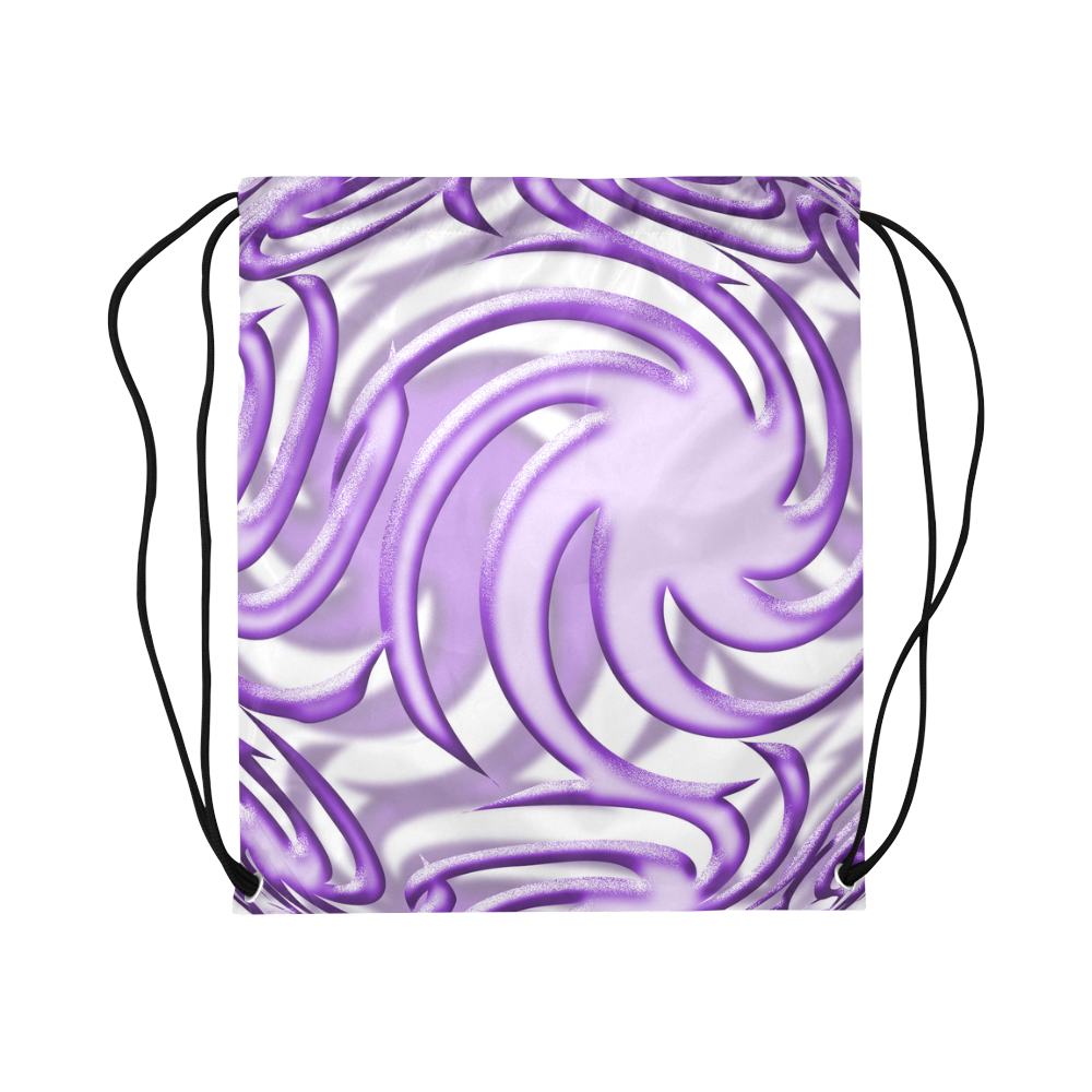 3-D Lilac Ball Large Drawstring Bag Model 1604 (Twin Sides)  16.5"(W) * 19.3"(H)