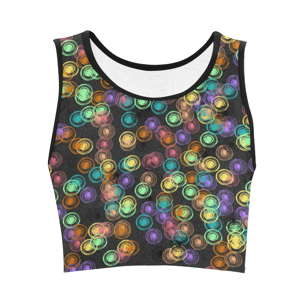 Bubbly A by FeelGood Women's Crop Top (Model T42)
