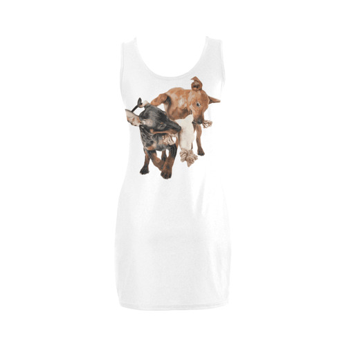 Two Playing Dogs Medea Vest Dress (Model D06)