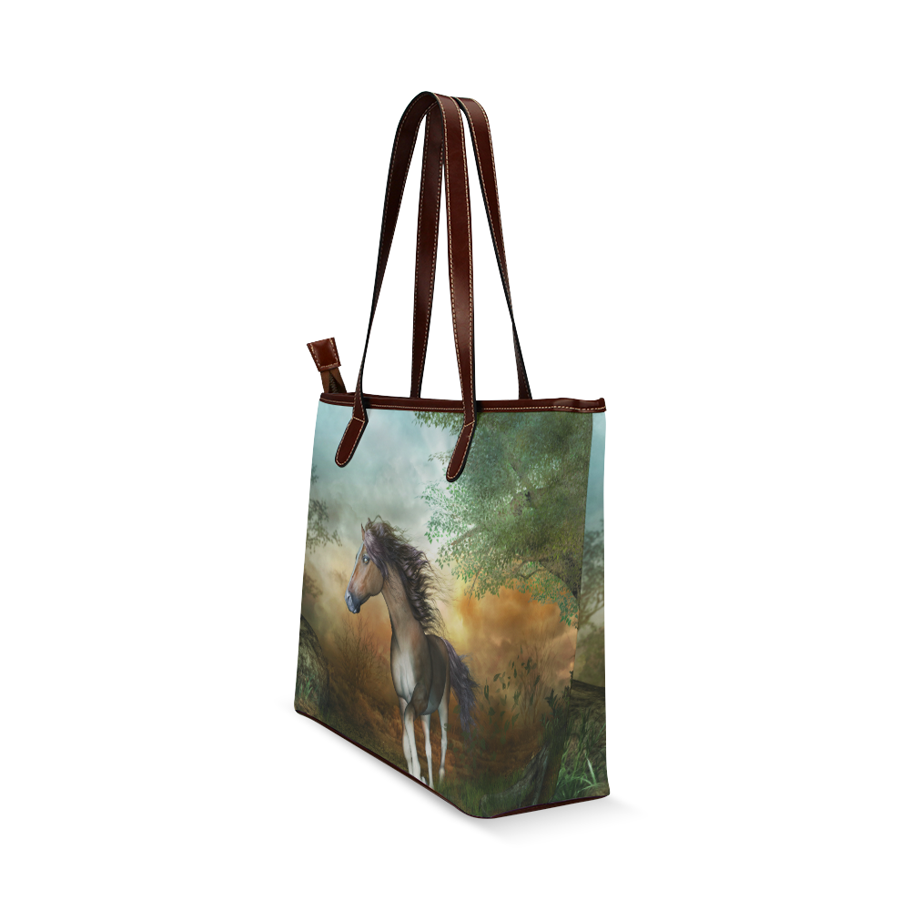 Wonderful running horse Shoulder Tote Bag (Model 1646)