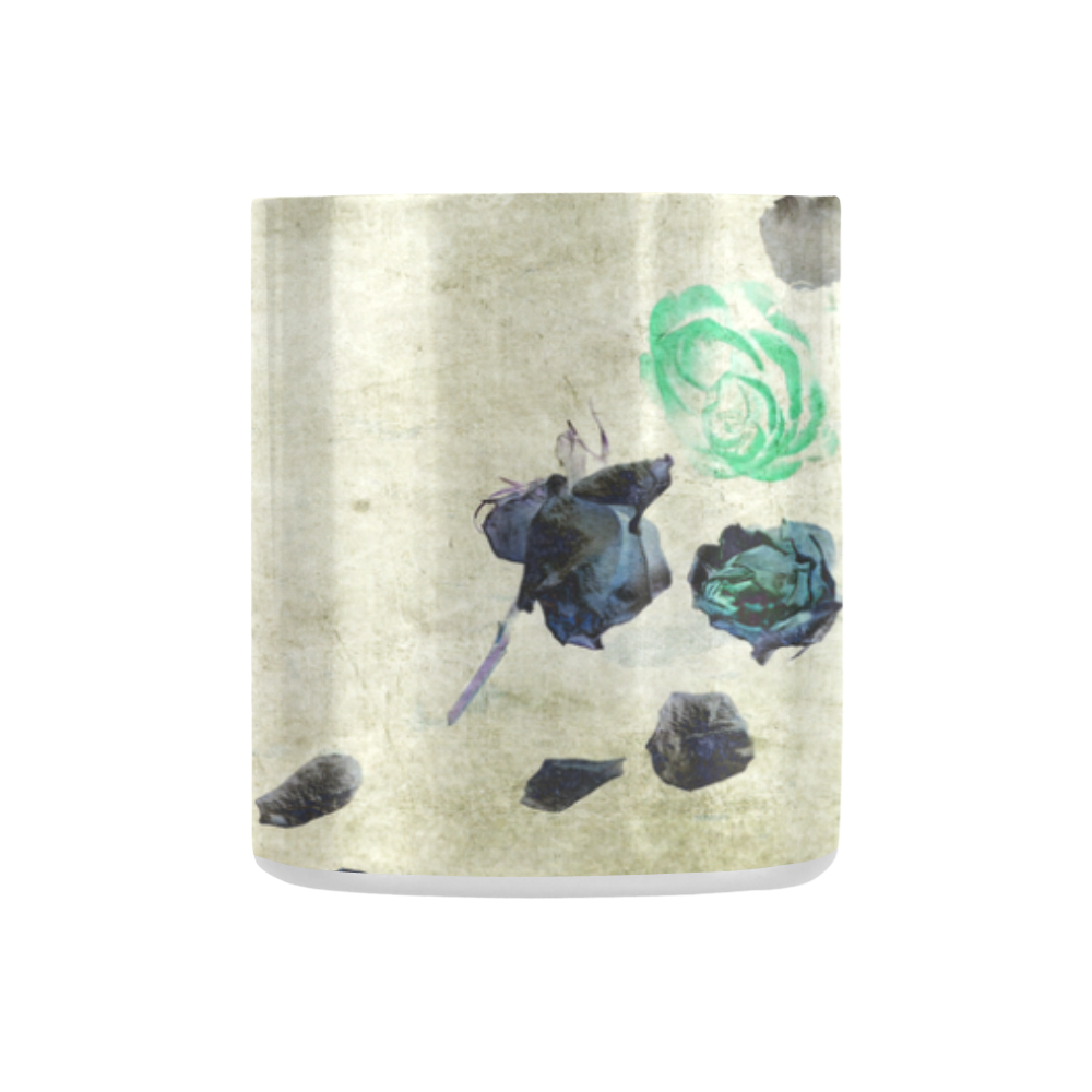 Foggy Blue Roses Classic Insulated Mug(10.3OZ)