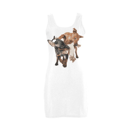 Two Playing Dogs Medea Vest Dress (Model D06)