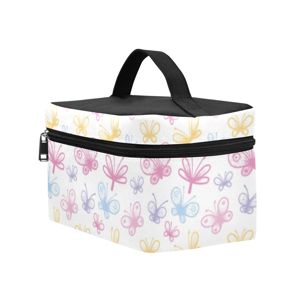 Pretty Colorful Butterflies Cosmetic Bag/Large (Model 1658)