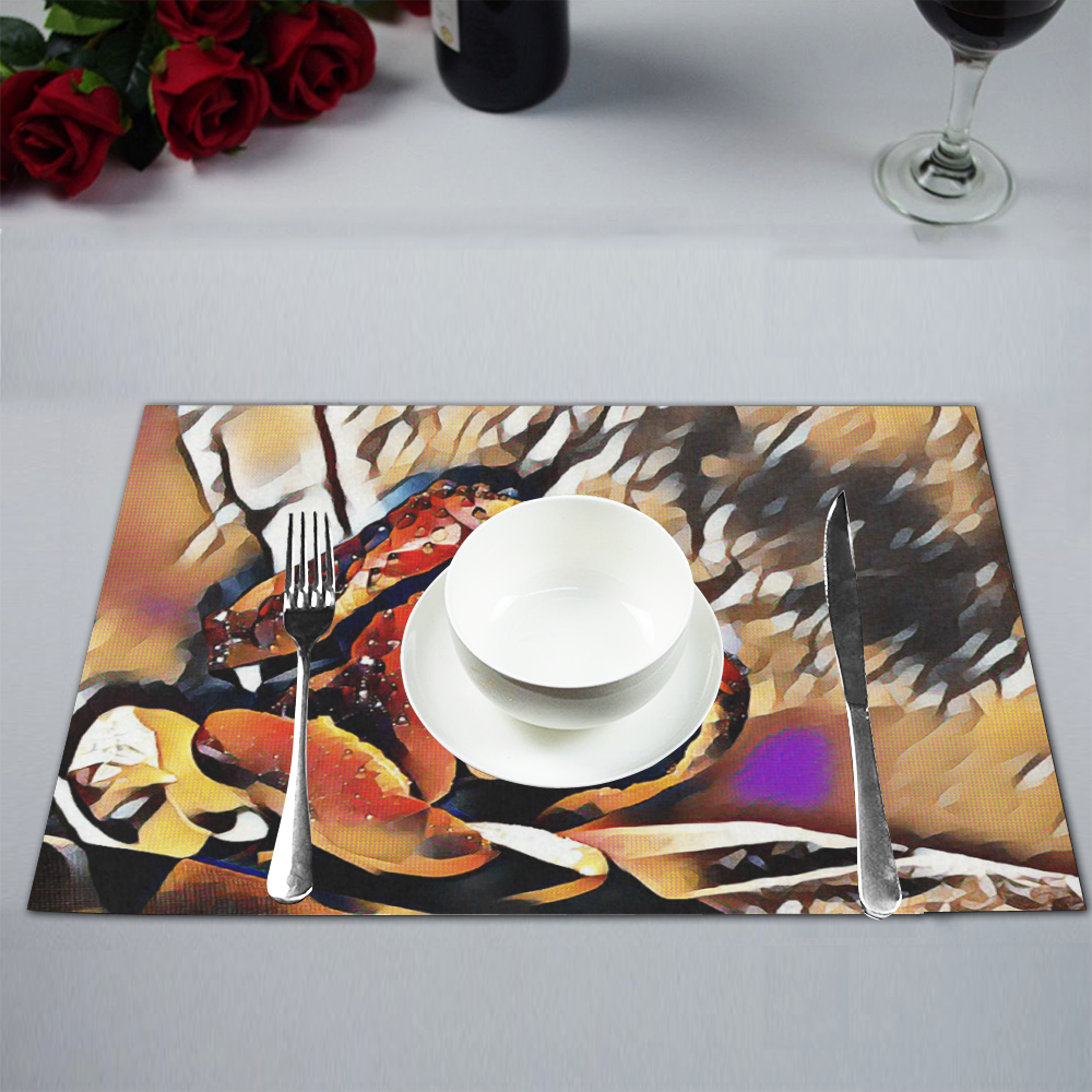 FineArt Colorful Tulip Placemat 12’’ x 18’’ (Six Pieces)