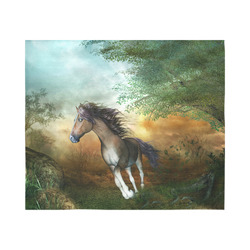 Wonderful running horse Cotton Linen Wall Tapestry 60"x 51"