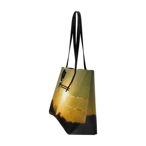 Golden sunset Euramerican Tote Bag/Large (Model 1656)