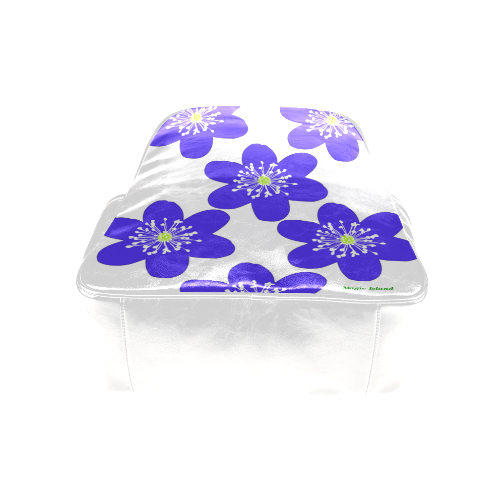 Blue Anemone Hepatica. Inspired by the Magic Island of Gotland. Multi-Pockets Backpack (Model 1636)