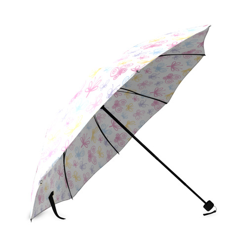 Pretty Colorful Butterflies Foldable Umbrella (Model U01)