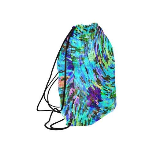 Blue Chaos Puzzle by Popart Lover Large Drawstring Bag Model 1604 (Twin Sides)  16.5"(W) * 19.3"(H)