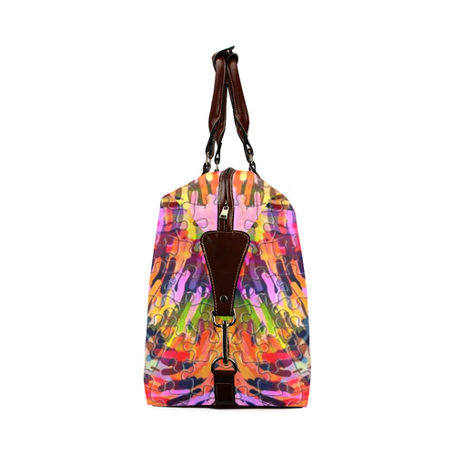 Colorful Chaos Puzzle by Popart Lover Classic Travel Bag (Model 1643) Remake