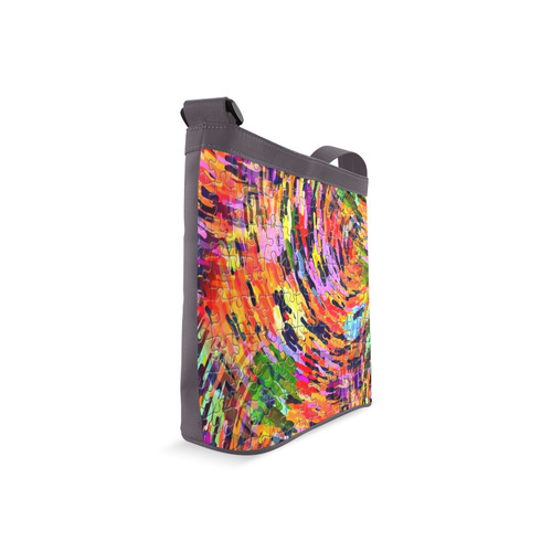 Colorful Chaos Puzzle by Popart Lover Crossbody Bags (Model 1613)