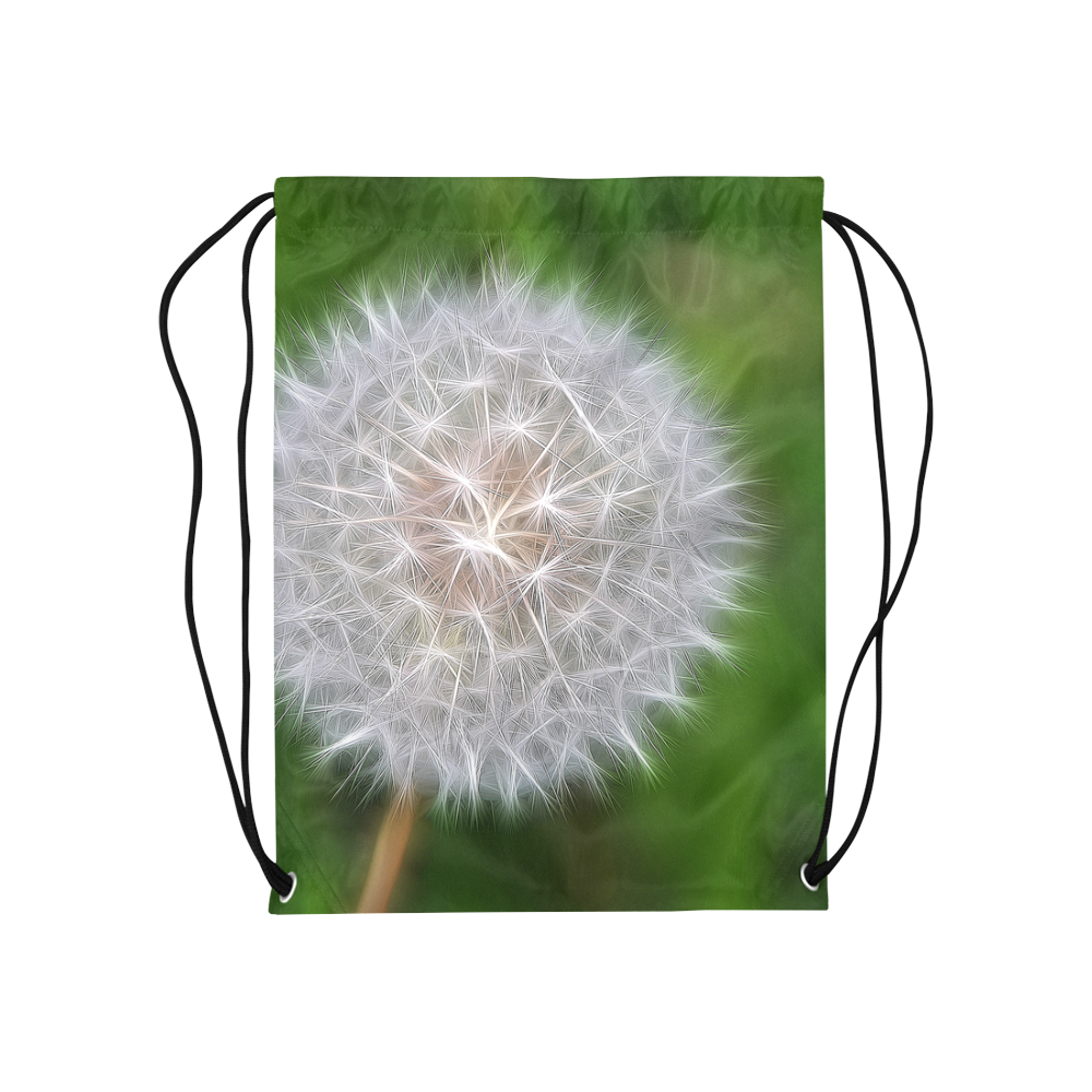 Dandelion Tangle FX Medium Drawstring Bag Model 1604 (Twin Sides) 13.8"(W) * 18.1"(H)