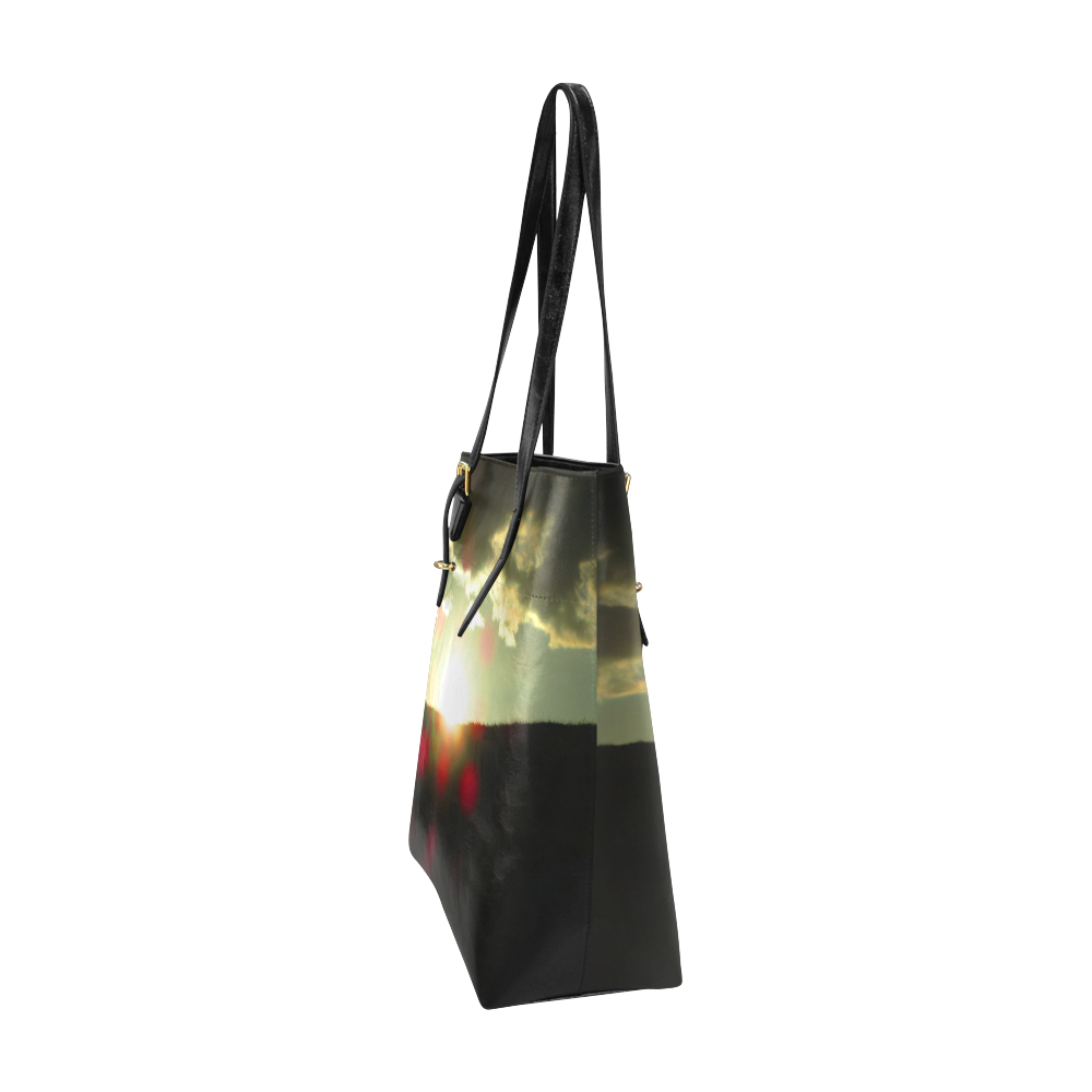 Sunset over the hill Euramerican Tote Bag/Small (Model 1655)