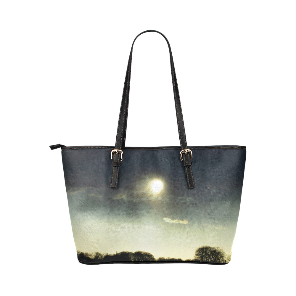 Sunset Leather Tote Bag/Small (Model 1651)