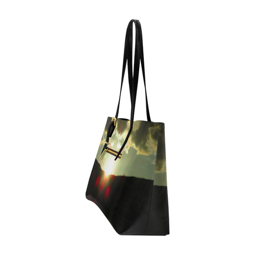 Sunset over the hill Euramerican Tote Bag/Large (Model 1656)