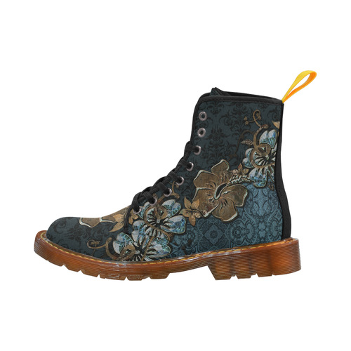 Beautidul vintage design in blue colors Martin Boots For Women Model 1203H