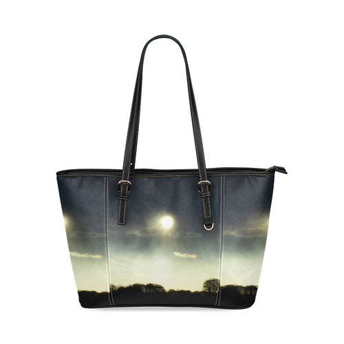 Sunset Leather Tote Bag/Small (Model 1640)