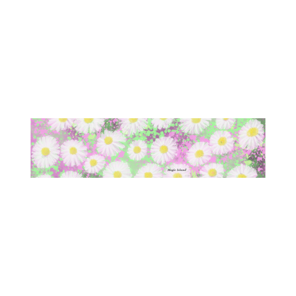 Daisies. Inspired by the Magic Island of Gotland. Cosmetic Bag/Large (Model 1658)