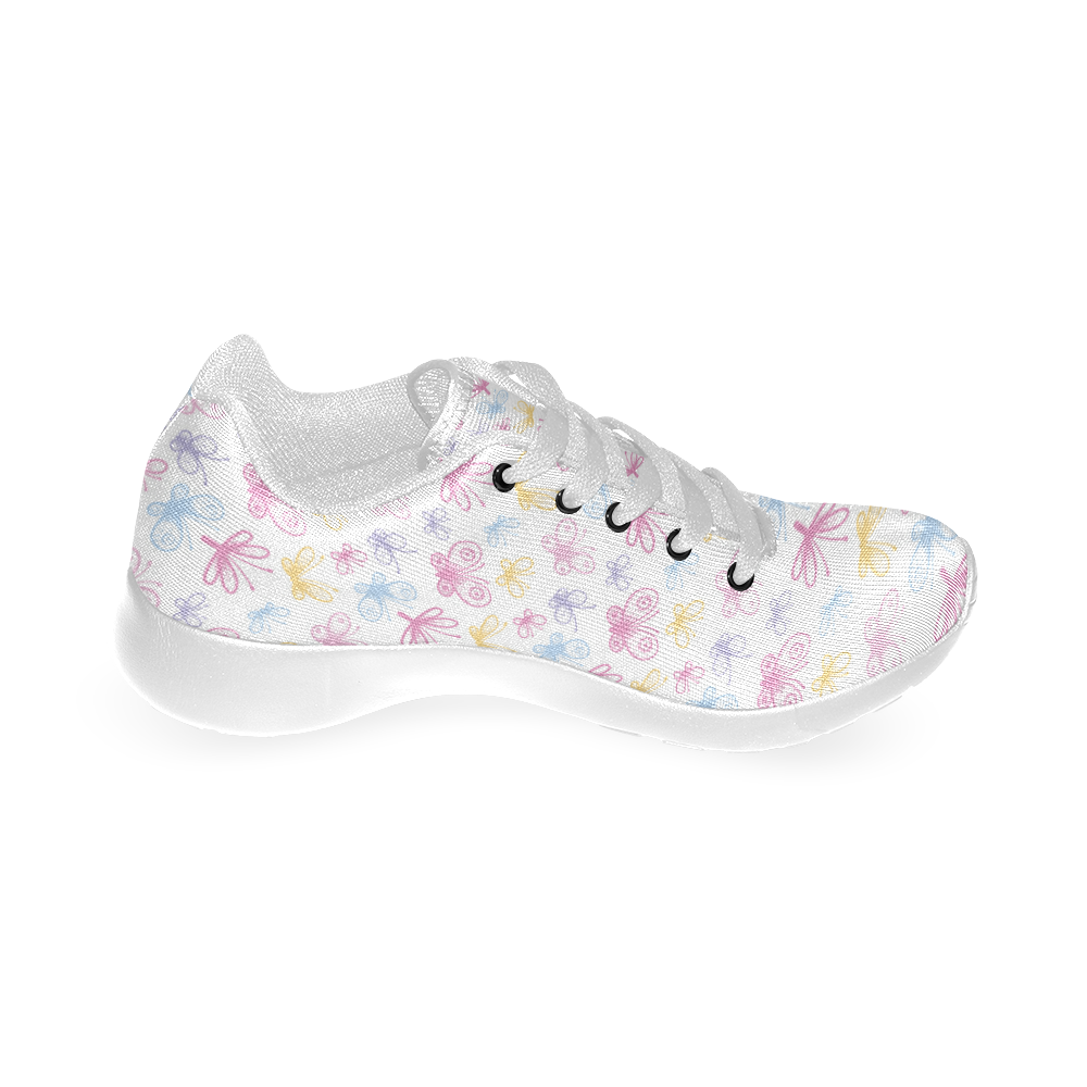 Pretty Colorful Butterflies Women’s Running Shoes (Model 020)