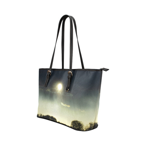 Sunset Leather Tote Bag/Small (Model 1651)