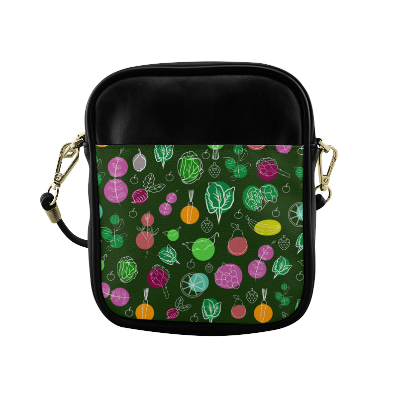 Colorful Vegetable Veggie Nature Pattern Sling Bag (Model 1627)