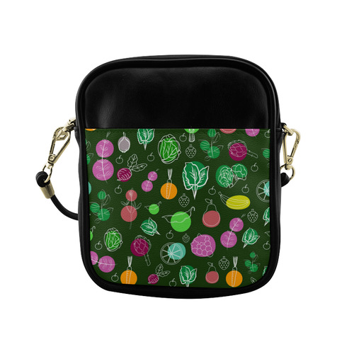 Colorful Vegetable Veggie Nature Pattern Sling Bag (Model 1627)