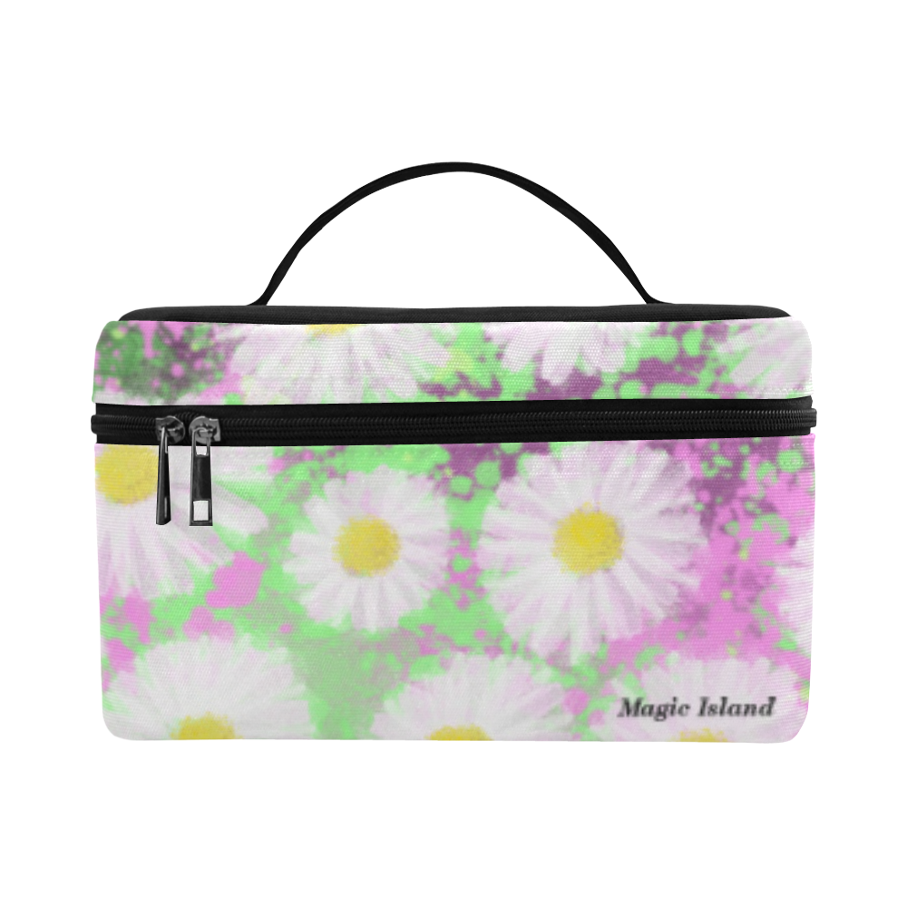 Daisies. Inspired by the Magic Island of Gotland. Cosmetic Bag/Large (Model 1658)