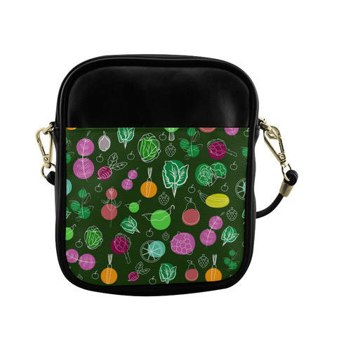 Colorful Vegetable Veggie Nature Pattern Sling Bag (Model 1627)