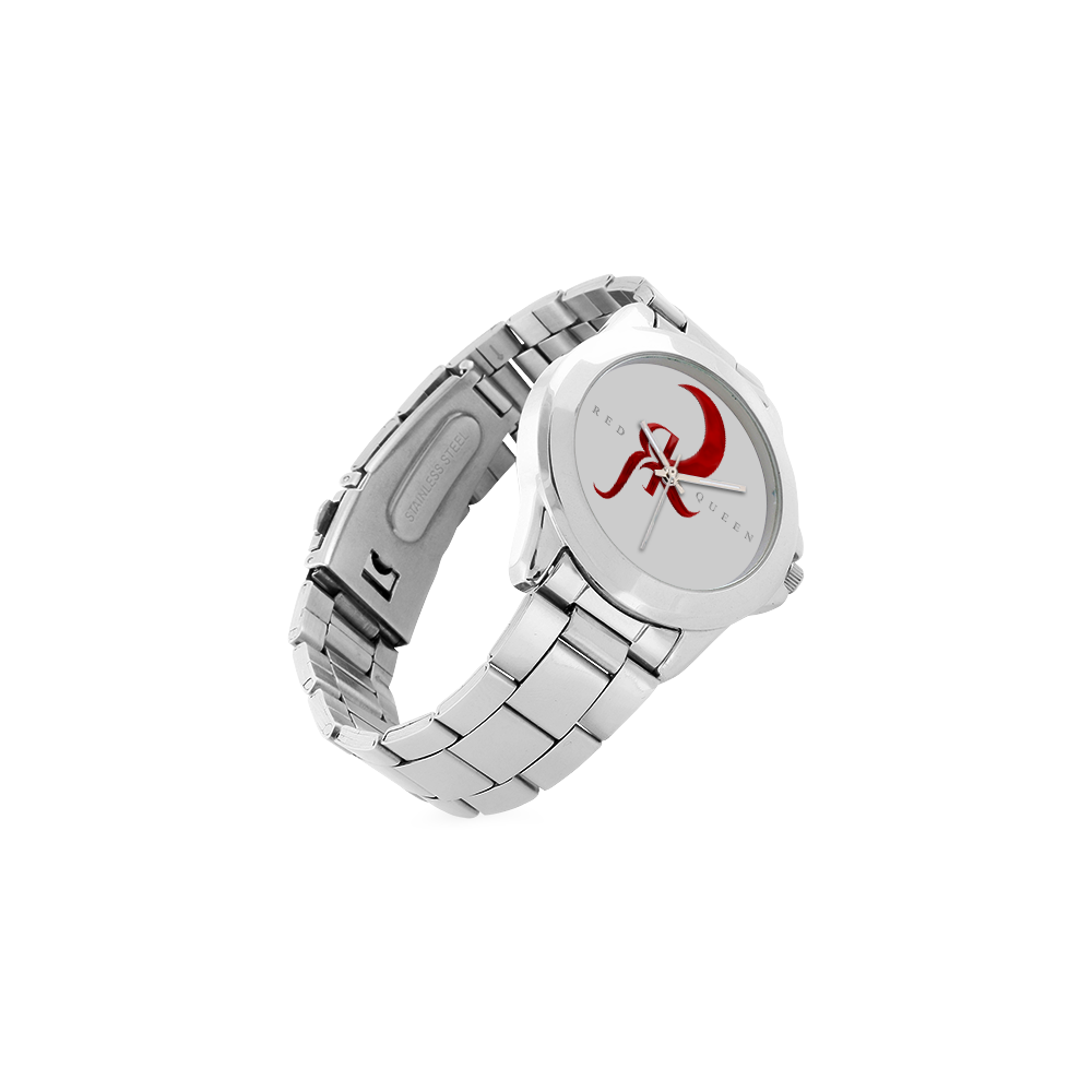 Red Queen Symbol Logo Unisex Stainless Steel Watch(Model 103)