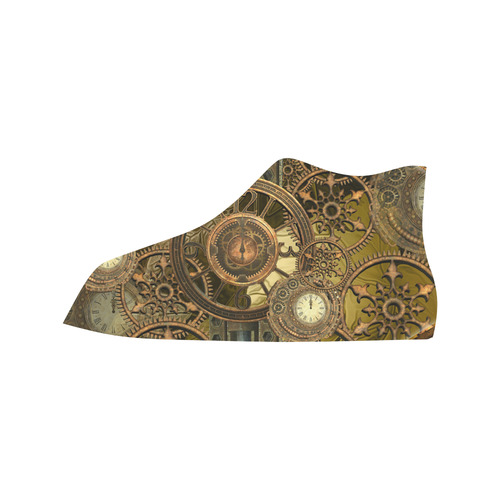 Steampunk clocks and gears Vancouver H Men's Canvas Shoes (1013-1)