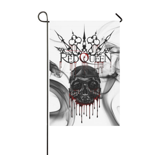 Red Queen Skull Blood 2 Garden Flag 12‘’x18‘’（Without Flagpole）