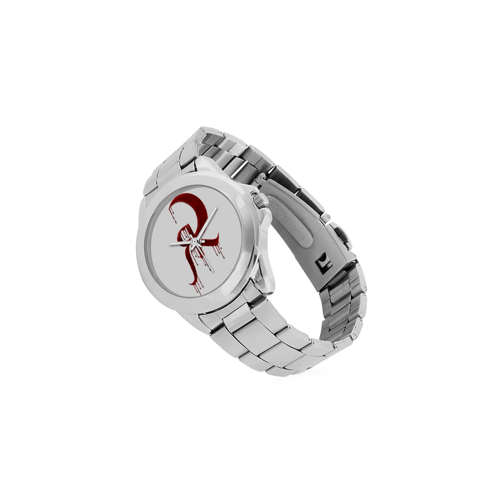 Red Queen Blood Drip Symbol Unisex Stainless Steel Watch(Model 103)