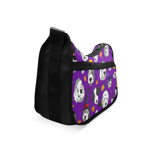 Halloween OES faces Purple Crossbody Bags (Model 1616)