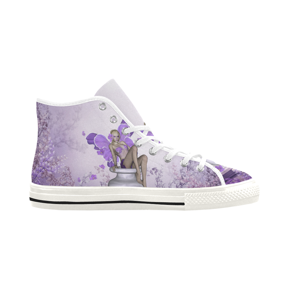 Beautiful fairy with flowers Vancouver H Men's Canvas Shoes (1013-1)