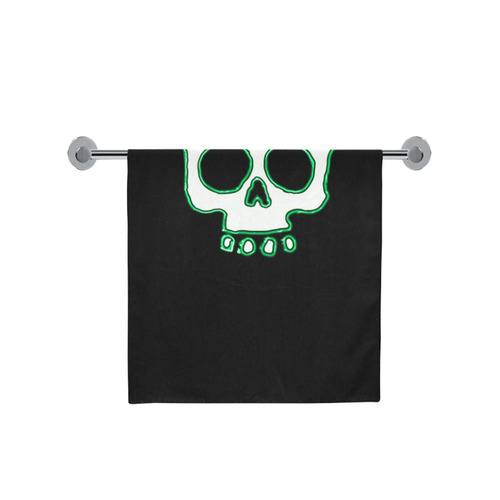 skull on black Bath Towel 30"x56"