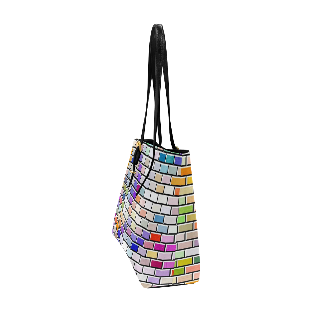 Modern Bricks F by JamColors Euramerican Tote Bag/Large (Model 1656)