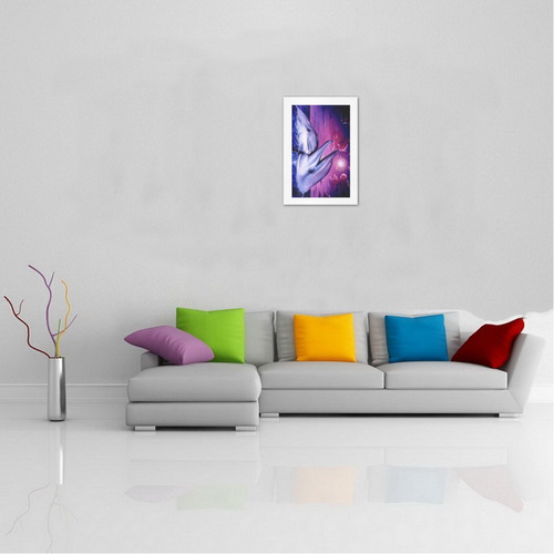 COLORFUL PURPLE DOLPHINS Art Print 13‘’x19‘’